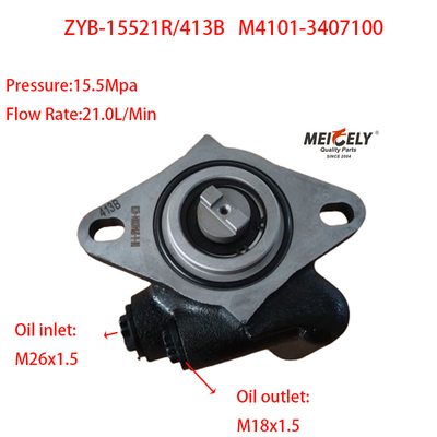 Voorraad ZYB-15521R/413B Yuchai stuurpomp M4101-3407100