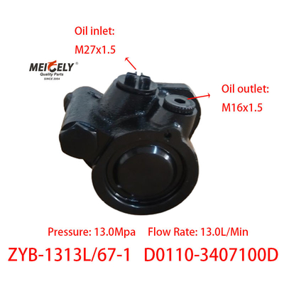 Stock Yuchai 4108 Viercilinder motor stuurbooster pomp