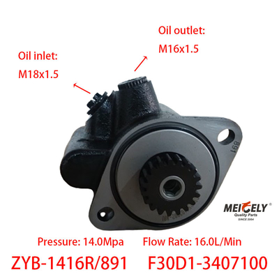 Nieuwe Yuchai 4F Vane Pump OE F30D1-3407100 Steering Pump