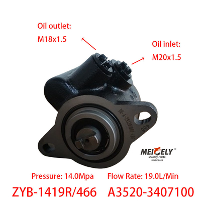 ZYB-1419R/466 Steering Booster Pump A3520-3407100 Voor YC6108ZLQB