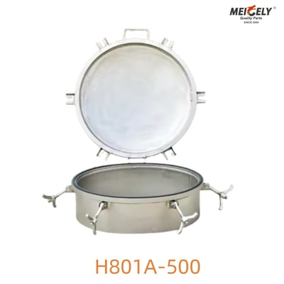 Lastype roestvrij staal H801A-500 Manhole Cover Voor tanktruck